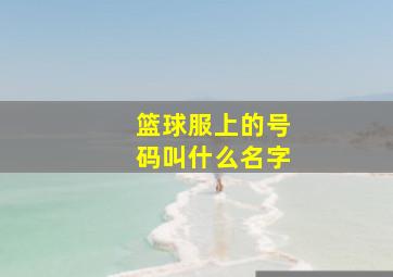 篮球服上的号码叫什么名字