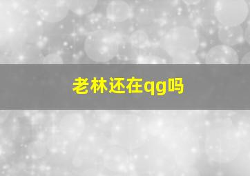 老林还在qg吗