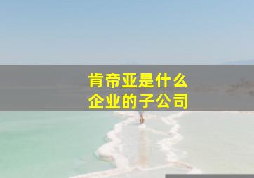 肯帝亚是什么企业的子公司