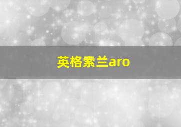 英格索兰aro