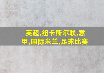 英超,纽卡斯尔联,意甲,国际米兰,足球比赛