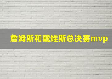 詹姆斯和戴维斯总决赛mvp