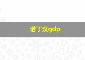 诺丁汉gdp