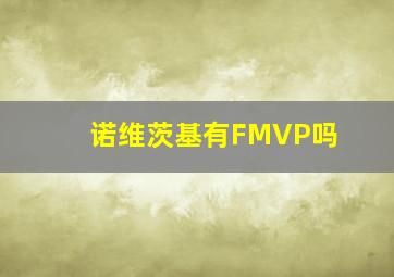 诺维茨基有FMVP吗