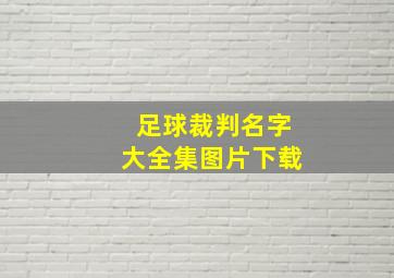 足球裁判名字大全集图片下载