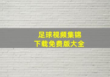 足球视频集锦下载免费版大全