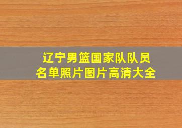 辽宁男篮国家队队员名单照片图片高清大全